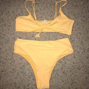 Yellow bikini